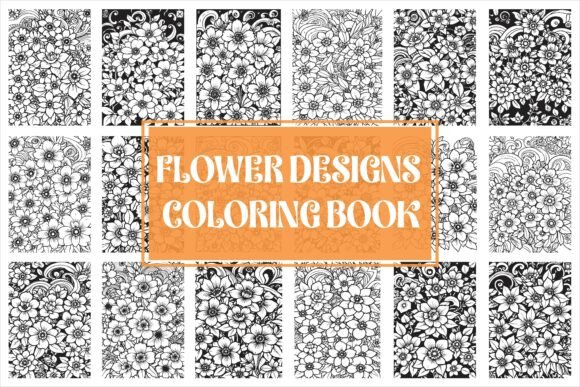 Download Beautiful Bold Flowers Coloring Page - Flow Collection