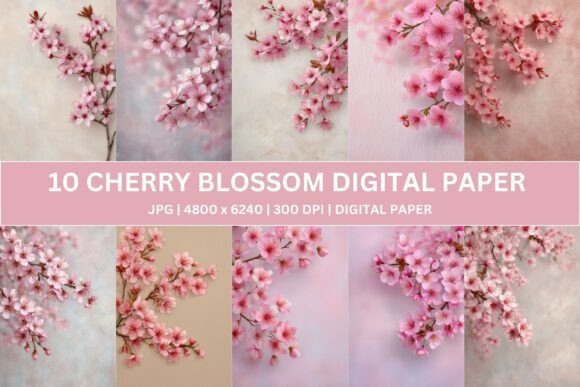 Download Artisanal Plaster Sakura Digital Paper - Digital Collection